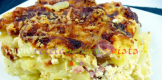 Budinca de Cartofi cu Sunca si Cascaval Budinca de Cartofi cu Sunca si Cascaval