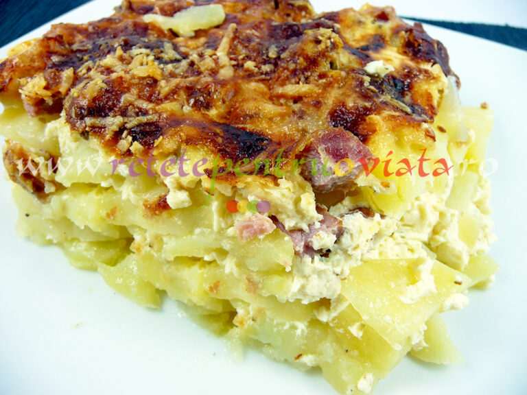 Budinca de Cartofi cu Sunca si Cascaval