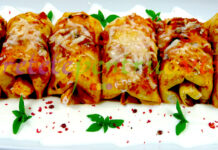 Clatite Umplute cu Pui si Legume Reteta de Clatite Umplute cu Pui si Legume