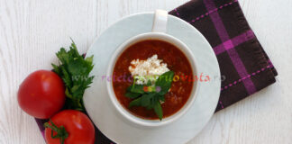 Supa de Rosii cu Orez si Busuioc Supa de Rosii cu Orez si Busuioc