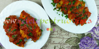 Pui cu Cartofi si Sos de Rosii Pui cu Cartofi si Sos de Rosii