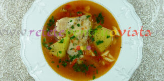 Ciorba de Pui cu Leustean Reteta de ciorba de pui