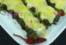 Sarmale in Foi de Vita cu Sos de Ou si Lamaie (Avgolemono) Sarmale in Foi de Vita cu Sos de Ou si Lamaie (Avgolemono)