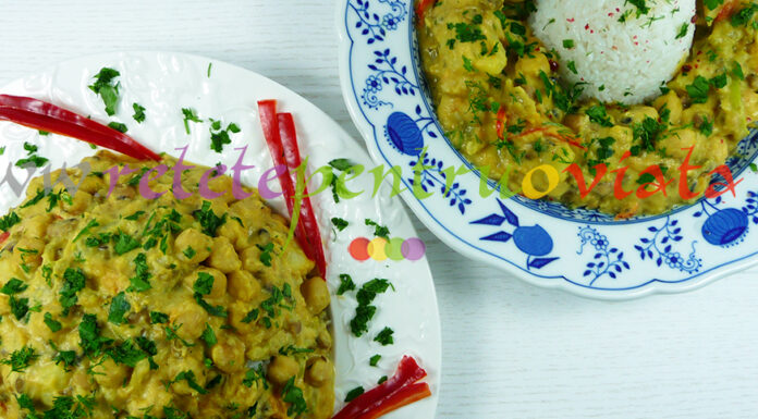 Orez cu Legume si Naut Reteta de orez cu legume si naut