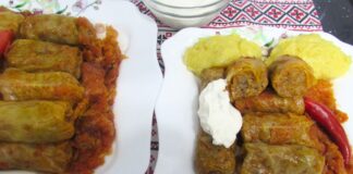 Sarmale în Foi de Varză cu Mămăligă Sarmale in Foi de Varza cu Mamaliga