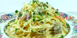 Paste Carbonara cu Smantana si Ciuperci Reteta paste carbonara cu smantana si ciuperci