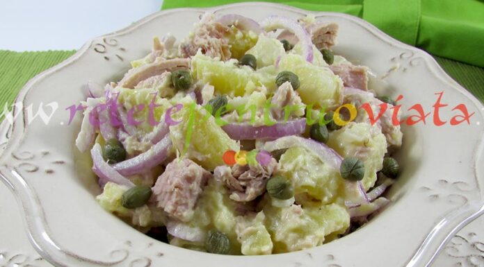 Salata de Ton cu Cartofi Reteta salata de ton cu cartofi
