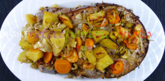 Peste cu Legume la Cuptor Reteta de peste cu legume la cuptor