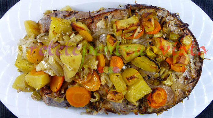 Peste cu Legume la Cuptor Reteta de peste cu legume la cuptor