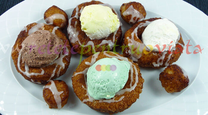 Gogosi Rapide din Foietaj cu Inghetata Reteta gogosi rapide din foietaj cu inghetata