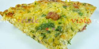 Omleta cu Paste, Bacon si Parmezan Reteta omleta cu paste