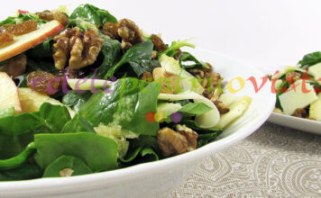 Salata de Spanac cu Para, Mar si Parmezan Salata de Spanac cu Para, Mar si Parmezan