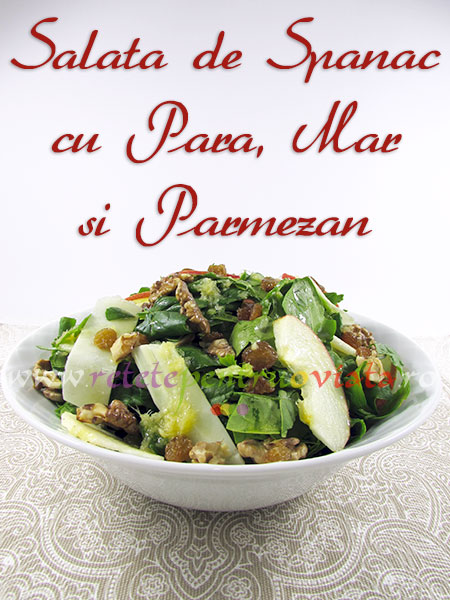 Salata de Spanac cu Para, Mar si Parmezan