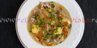 Supa de Pui cu Lamaie si Orez Reteta supa de pui