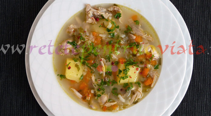 Supa de Pui cu Lamaie si Orez Reteta supa de pui