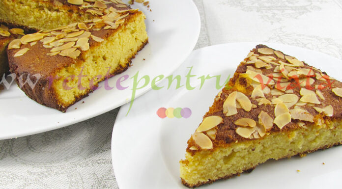 Prajitura cu Migdale (Prajitura fara Gluten) Reteta de prajitura cu migdale fara gluten