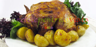 Pui la Cuptor cu Cartofi Pui la Cuptor cu Cartofi
