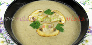 Supa Crema de Ciuperci cu Smantana Reteta de Supa Crema de Ciuperci cu Smantana