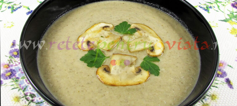 Supa Crema de Ciuperci cu Smantana
