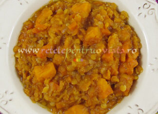 Mancare de Linte Rosie cu Legume Mancare de Linte Rosie cu Legume