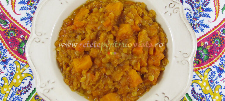 Mancare de Linte Rosie cu Legume