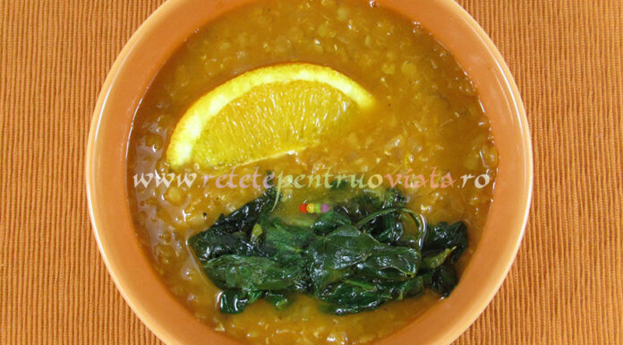 Supa de Linte Rosie cu Spanac Supa de Linte Rosie