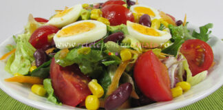 Salata Italiana cu Fasole Rosie si Porumb Reteta Salata Italiana