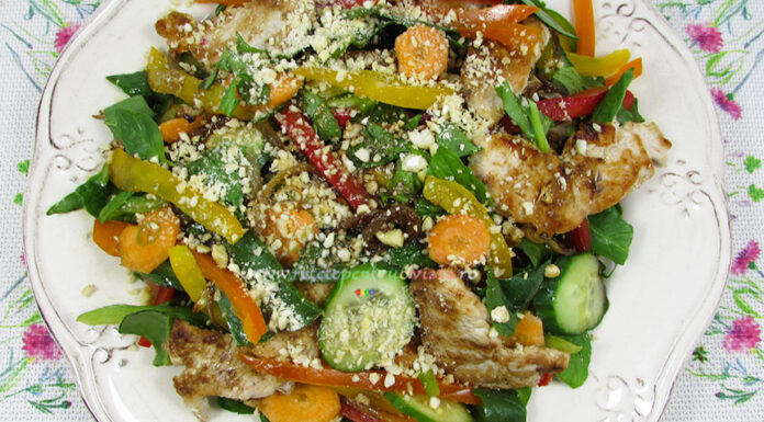Salata Thailandeza cu Pui si Legume Salata Thailandeza cu Pui si Legume