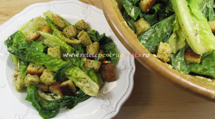Salata Caesar (Salata Cezar) – Reteta Originala Salata Caesar (Salata Cezar) - Reteta Originala
