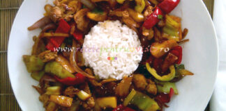 Pui Chinezesc cu Legume si Orez Pui Chinezesc cu Legume si Orez