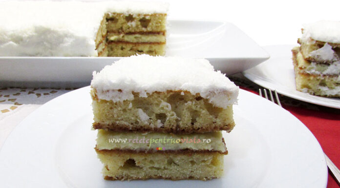 Prajitura cu Nuca de Cocos Reteta de Prajitura cu Nuca de Cocos