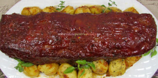 Rulada de Carne Tocata cu Glazura Dulce-Picanta Reteta Rulada de Carne Tocata cu Glazura Dulce-Picanta