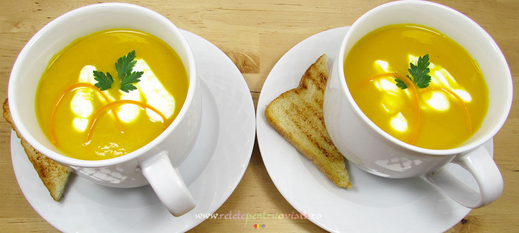Supa Crema de Morcovi cu Ghimbir