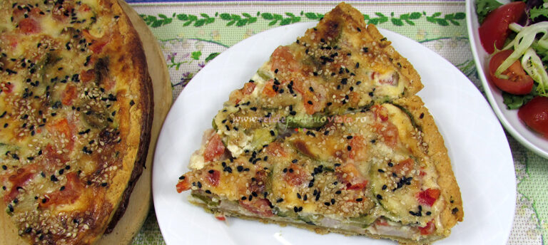 Reteta Tarta cu Dovlecei si Sunca Presata