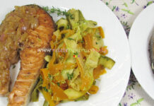 Somon cu Legume la Tigaie Somon cu Legume la Tigaie