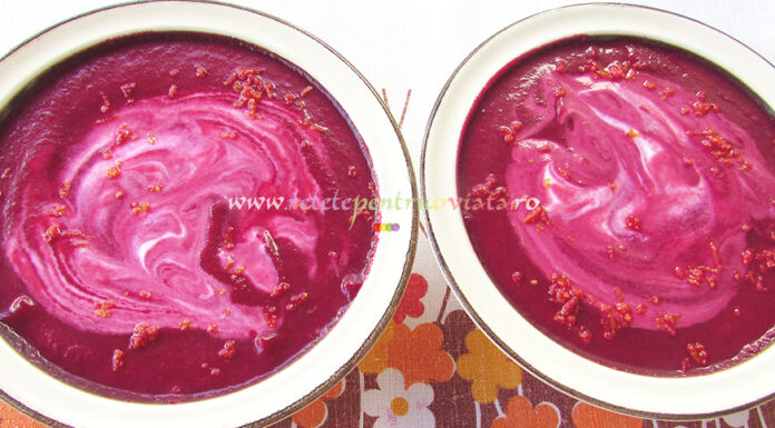 Supa Crema de Sfecla Rosie cu Portocala Supa Crema de Sfecla Rosie cu Portocala