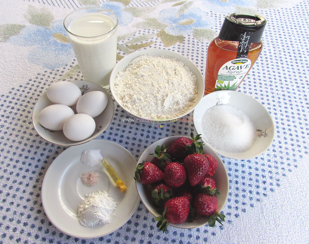 Ingrediente pentru reteta de clatite americane - pancakes
