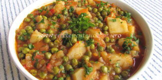 Mancare de Cartofi cu Mazare de Post Mancare de Cartofi cu Mazare de Post