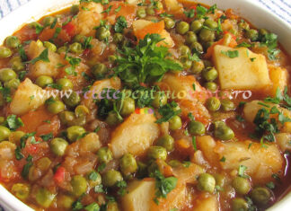 Mancare de Cartofi cu Mazare de Post Mancare de Cartofi cu Mazare de Post