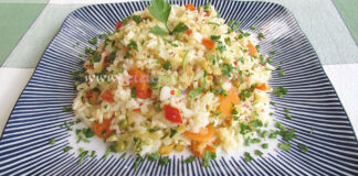 Pilaf de Orez cu Legume la Cuptor Pilaf de Orez cu Legume la Cuptor