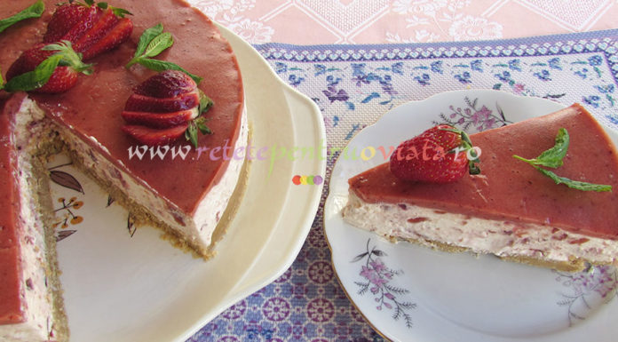 Cheesecake cu Capsuni Cheesecake cu Jeleu de Capsuni poza 17