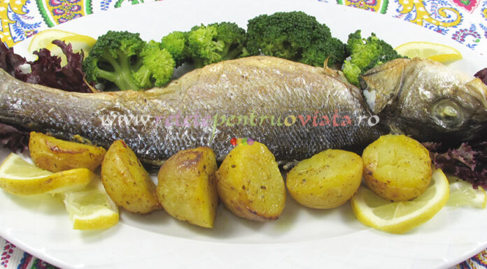 Pastrav la Cuptor cu Usturoi Pastrav la Cuptor cu Usturoi poza 1