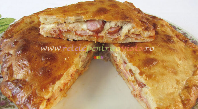 Pizza cu Ton, Sunca si Cremvursti Pizza cu Ton, Sunca si Cremvursti