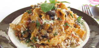 Paste cu Vinete si Sos de Rosii Paste cu Vinete si Sos de Rosii