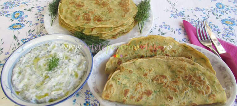 Clatite cu Dovlecei, Kefir si Marar