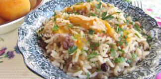 Garnitura de Orez cu Caise si Linte Garnitura de Orez cu Caise si Linte