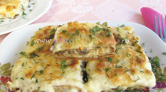 Clatite Umplute cu Ciuperci la Cuptor Clatite Umplute cu Ciuperci la Cuptor poza 2