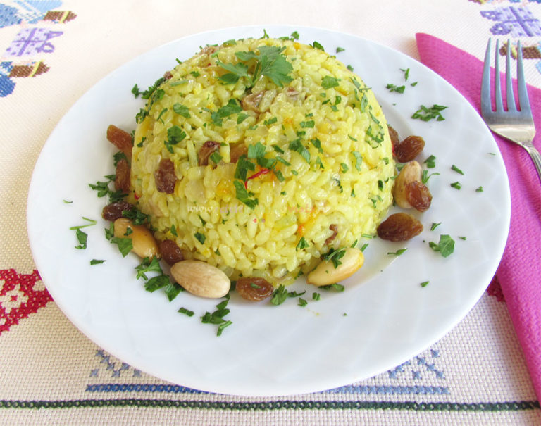 Pilaf de Orez cu Stafide si Migdale ⋆ Retete Pentru O Viata