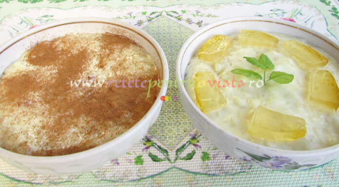 Orez cu Lapte cu Aroma de Lamaie Orez cu Lapte cu Aroma de Lamaie