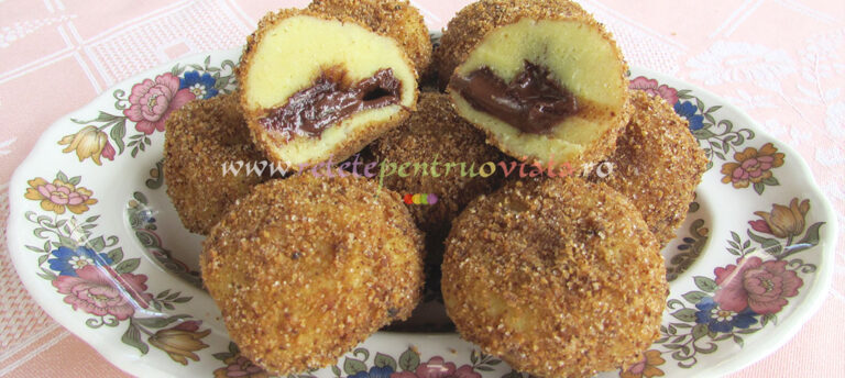 Gomboti cu Crema de Ciocolata (Galuste cu Crema de Ciocolata)
